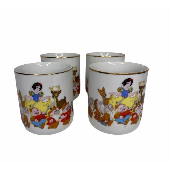Walt Disney Productions Vtg Snow White & the Seven‎ Dwarfs Cup Mug JAPAN Coffee - Picture 1 of 12